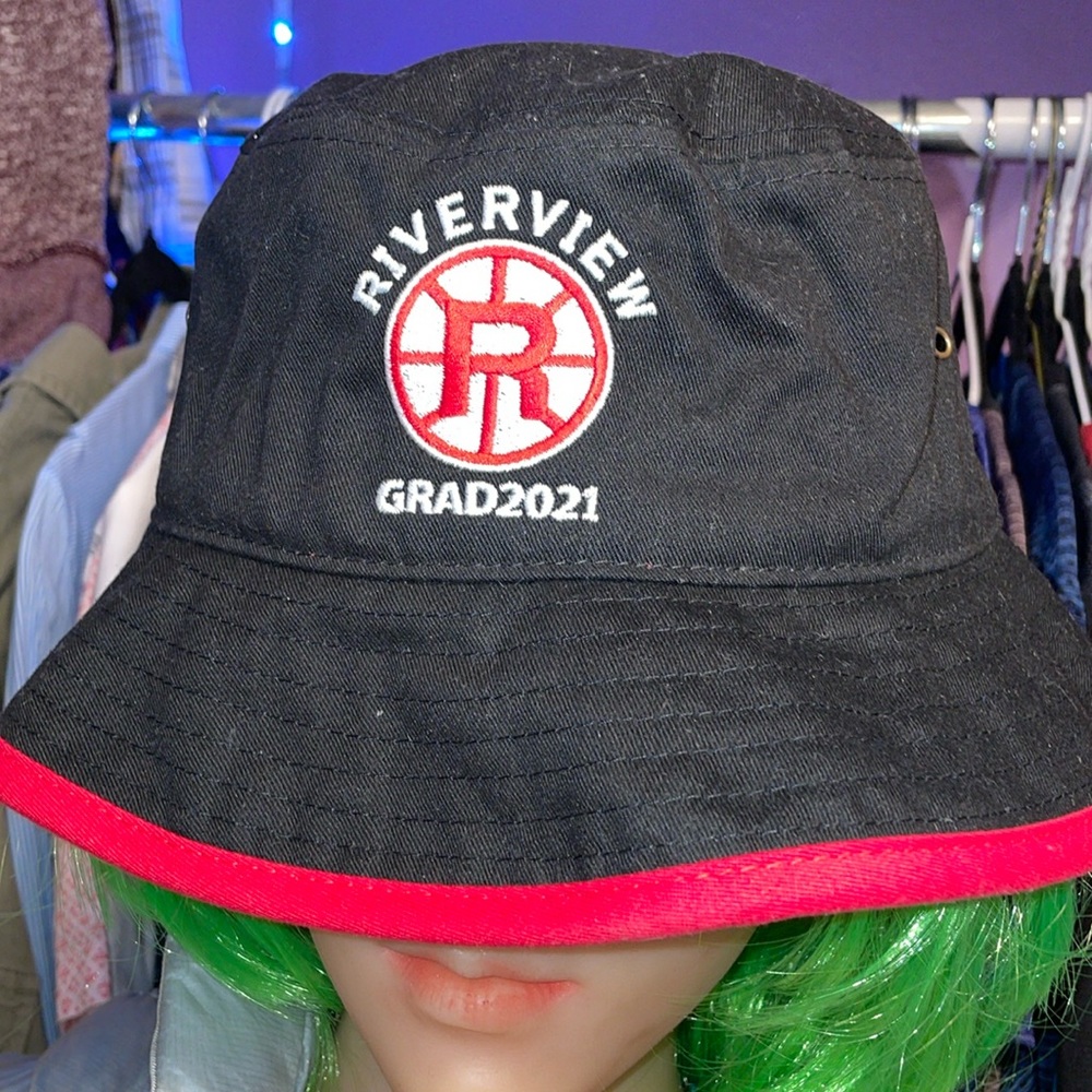 Riverview Grade 2021 Red Black hat RiverView Highschool Cape Breton Nova Scotia